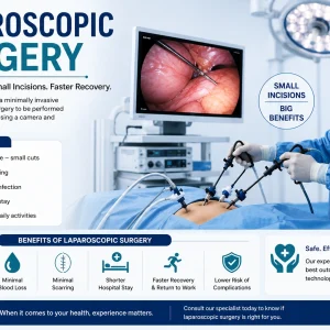 Laparoscopic surgery in PCMC